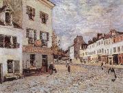 Alfred Sisley Market Place at Marly oil painting